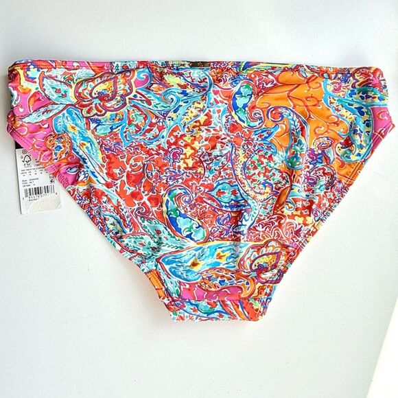 NWT Lauren Ralph Lauren Women's Printed Hipster Swim Bottom.  Size 14 - Picture 4 of 7